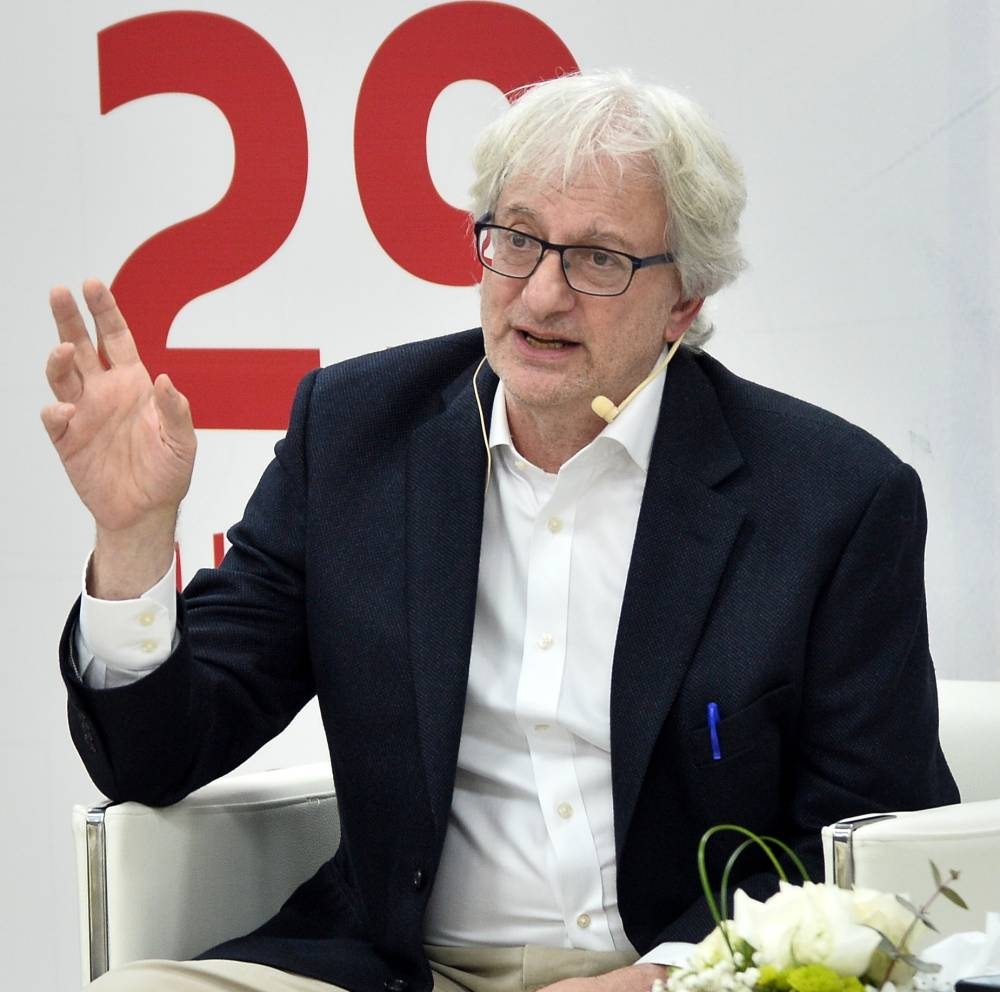 Hearst making a point. PICTURE: Shaji Kayamkulam