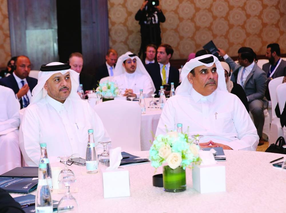 Ahmed bin Issa al-Mohannadi, president, General Tax Authority and senior officials at the ceremony.