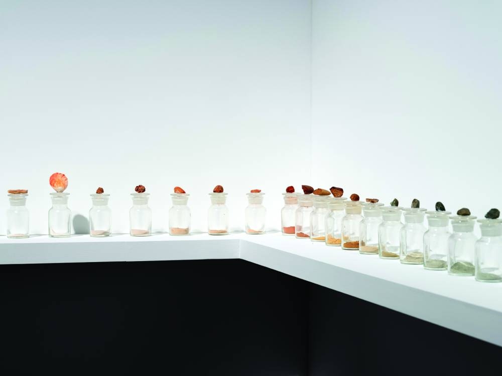 Installation view of Watering the Desert Contemporary Art from Qatar at Yuz Museum in Shanghai, 2023.