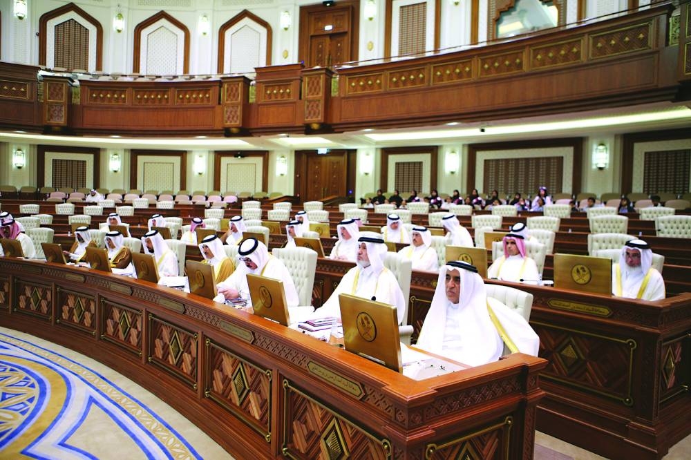 The Shura Council in session.