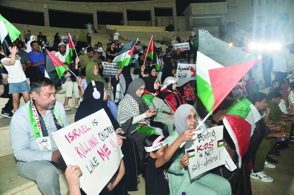 Hundreds of people participated in the event at Katara Tuesday. PICTURE: Shaji Kayamkulam