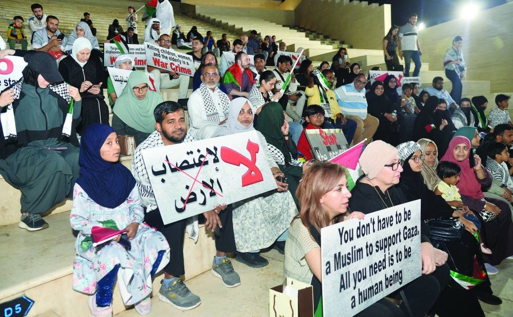 Hundreds of people participated in the event at Katara Tuesday. PICTURE: Shaji Kayamkulam