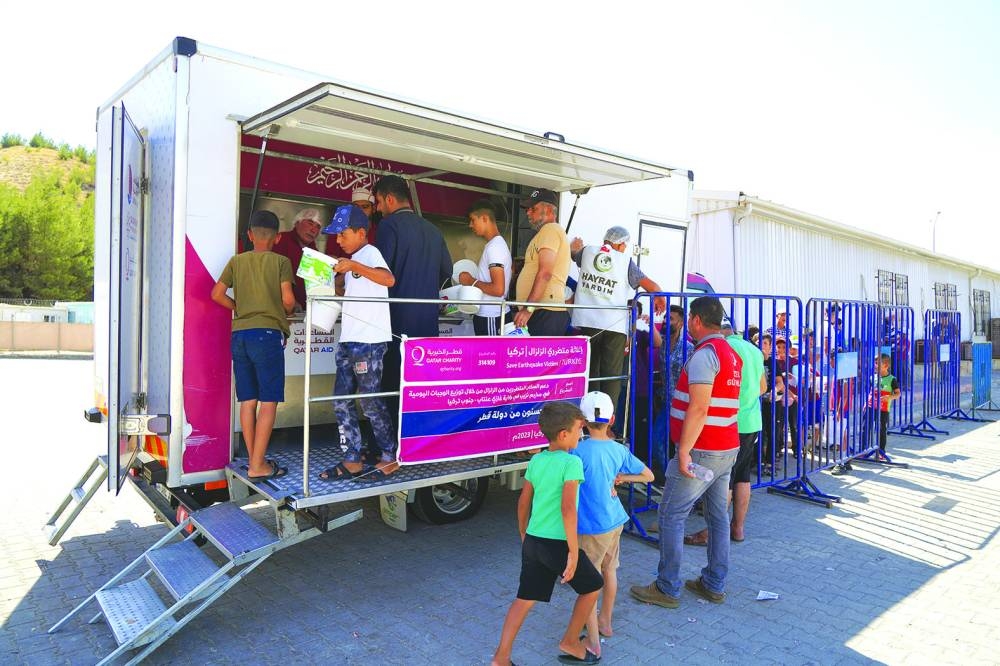 The kitchen provides breakfast, lunch and dinner, on a daily basis free of charge, for the families residing in the camp.
