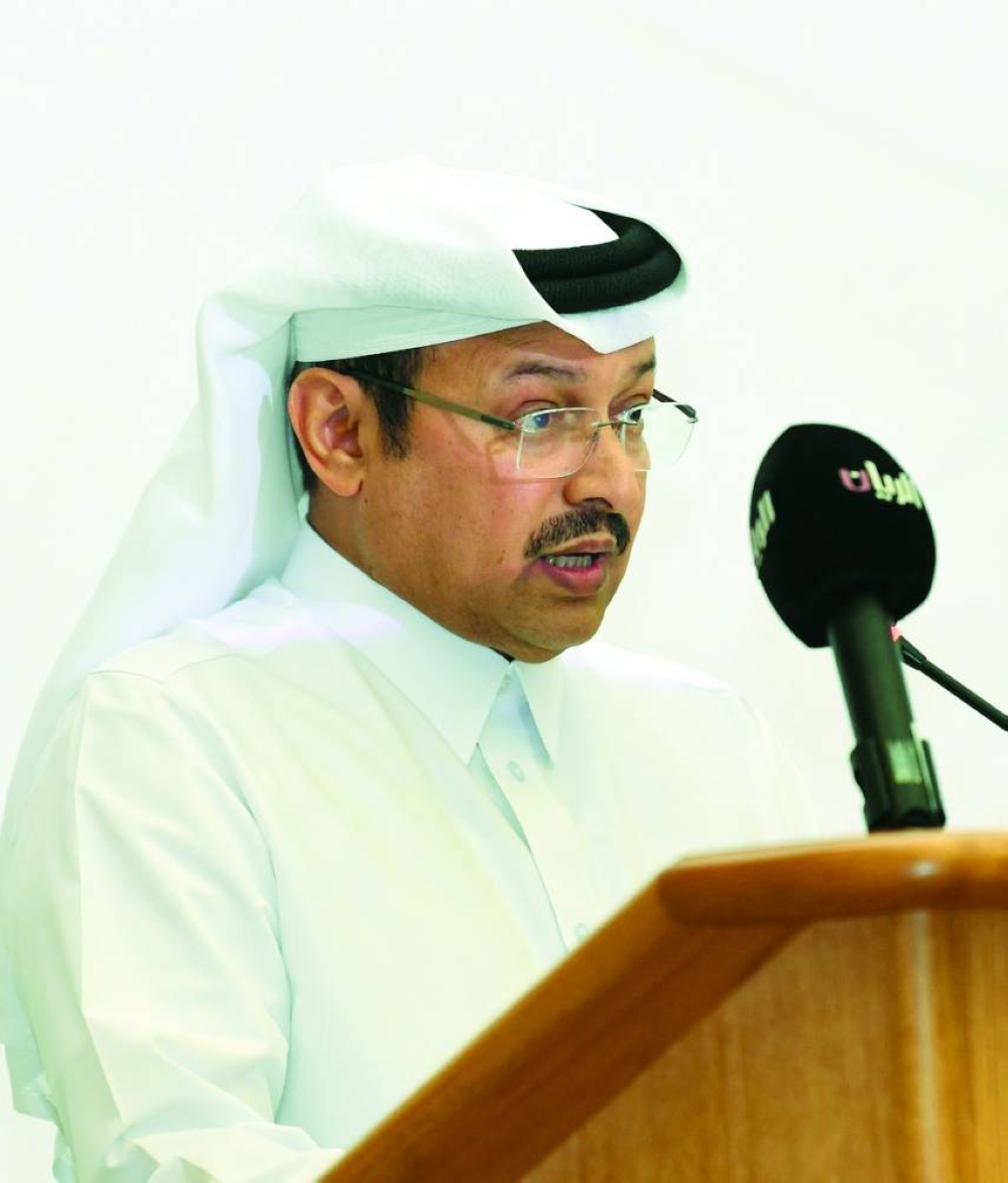 Brig Ibrahim Issa al-Bouainain addressing the event.