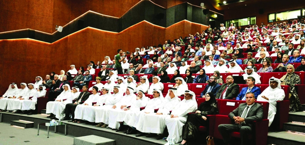 Dignitaries and other guests in the audience.