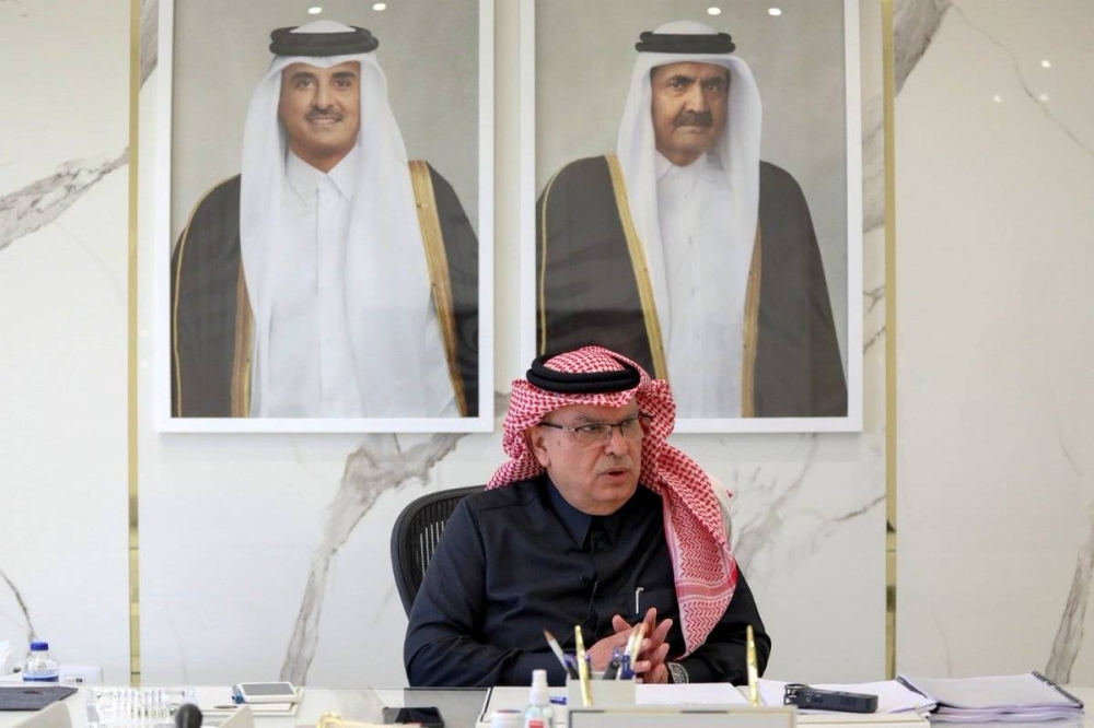 HE the Chairman of the Qatar Committee for the Reconstruction of Gaza Ambassador Mohammed Al Emadi.