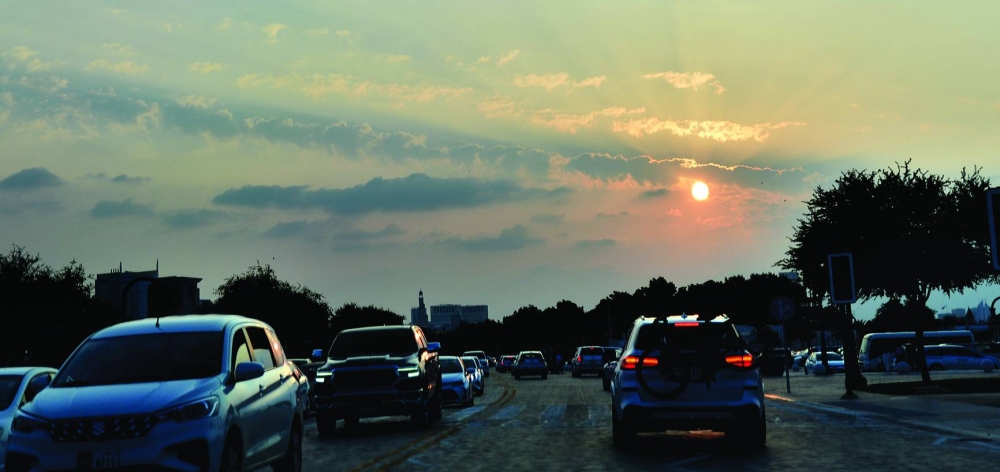 Sunset at Old Doha Port Friday. PICTURE: Shaji Kayamkulam