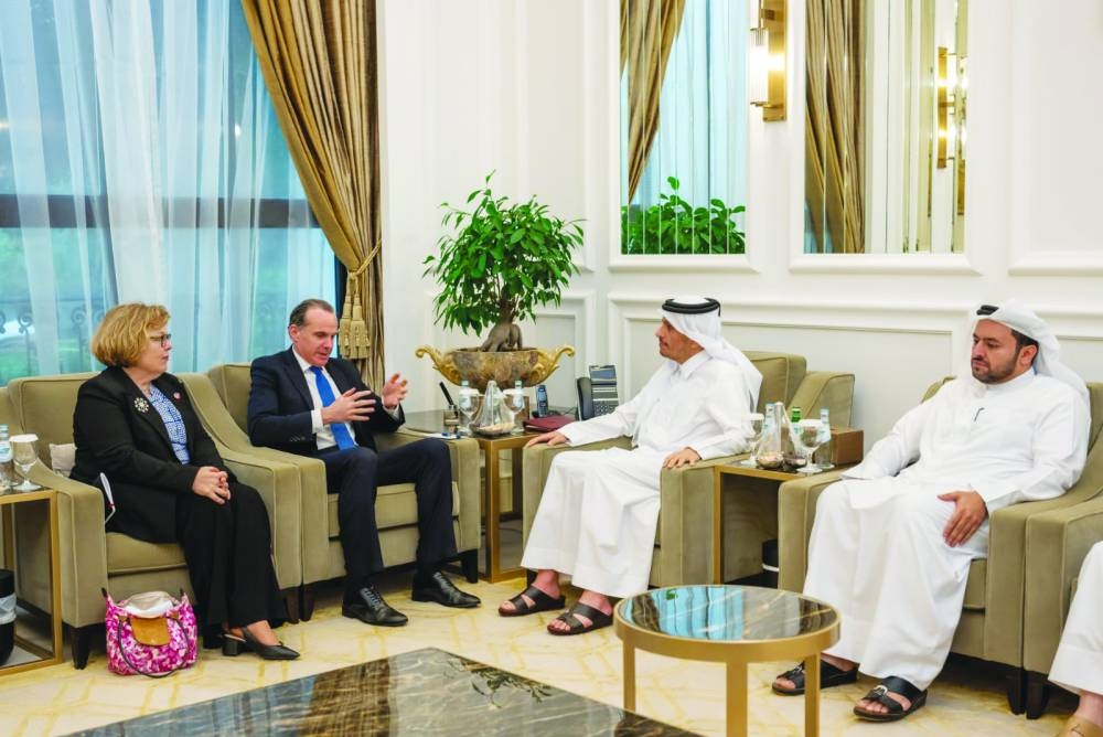 HE Sheikh Mohamed holding talks with Brett McGurk.