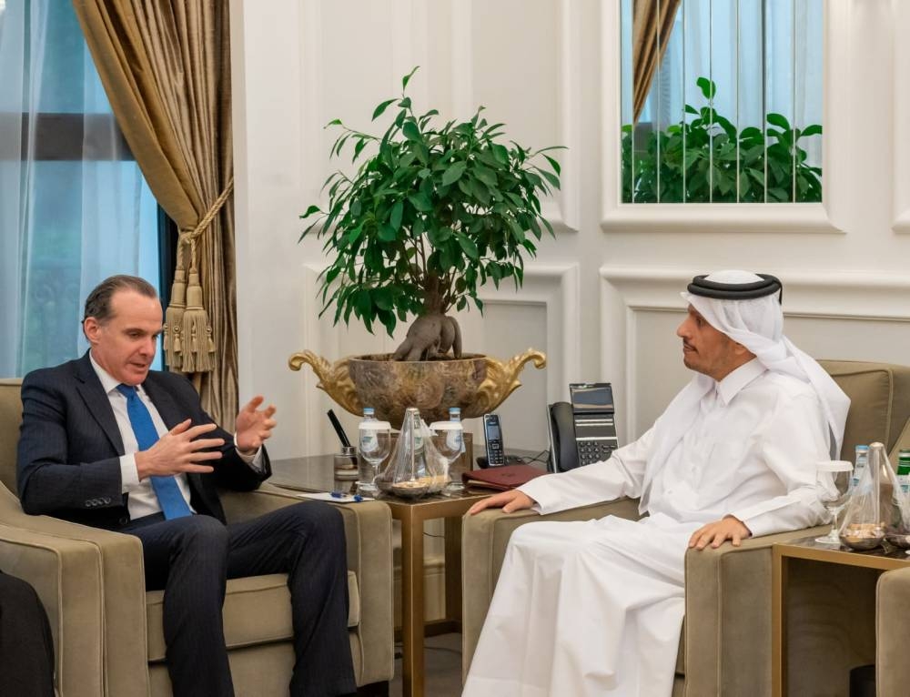 HE Sheikh Mohamed holding talks with Brett McGurk.