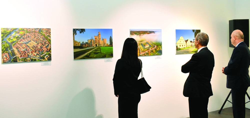 Some of the 37 photographs by Czech artist Lebor Svatik are on display at Katara's Building 47 Hall 1.