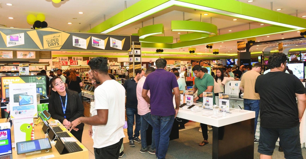 Shoppers avail of the massive promotions during the White Friday mega-sale Friday. PICTURE: Shaji Kayamkulam