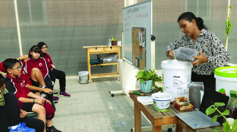 Students were provided training at the workshop.