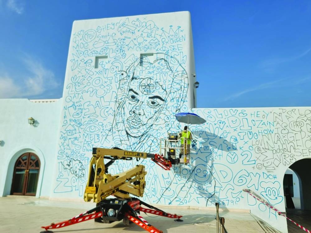 Awudu's artwork carries a powerful message about freedom, cultural expression, and the acceptance of diversity. PICTURE: Joey Aguilar