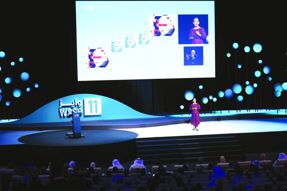 Tamang Ventures Limited founder Nina Schick speaking at the opening plenary.