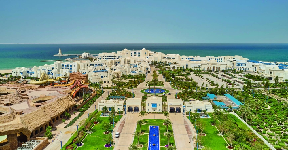 Aerial view of Hilton Salwa.