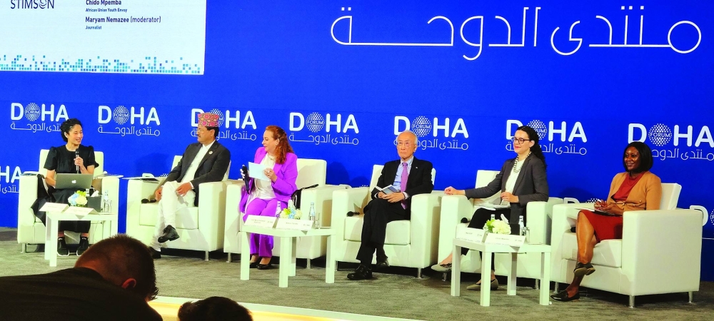 Panelists on the 'Governing our Climate Future' session. PICTURE: Shaji Kayamkulam