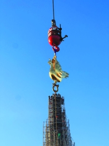 Golden rooster fitted to spire of Paris's Notre-Dame cathedral - Vimarsana News