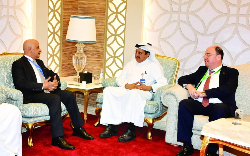 A meeting with Khalil el-Haji Tawfiq, president of the Jordan Chamber of Commerce.