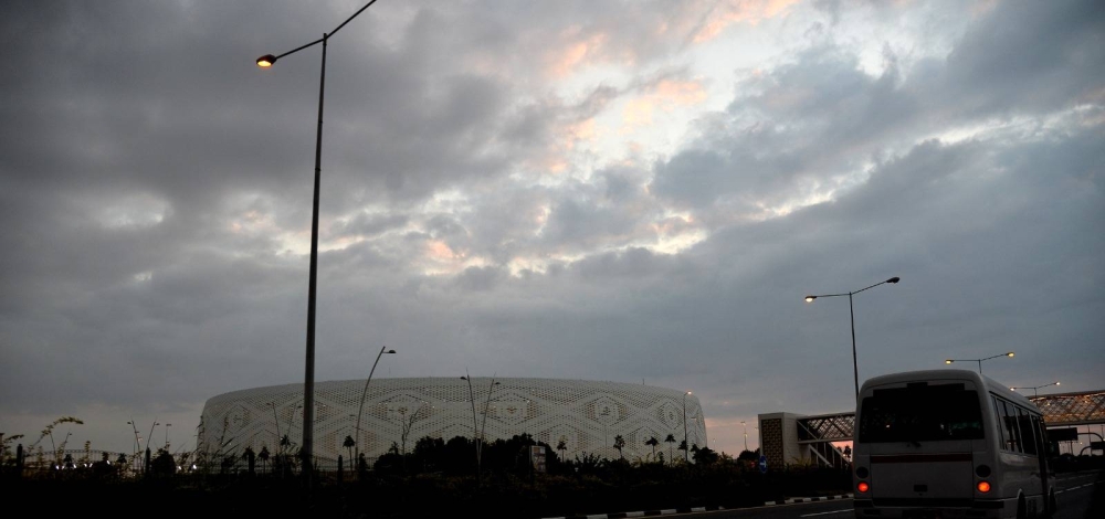 A cloudy sky seen over Doha Sunday evening. PICTURE: Shaji Kayamkulam
