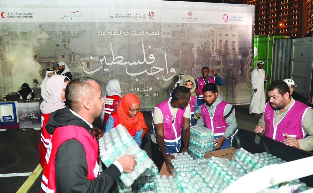 A snapshot from collection point at Katara. PICTURE: Shaji Kayamkulam