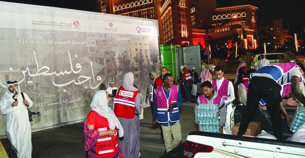 A snapshot from collection point at Katara. PICTURE: Shaji Kayamkulam