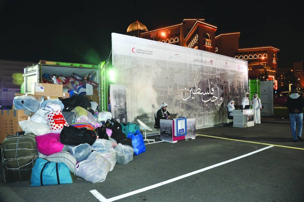 A snapshot from collection point at Katara. PICTURE: Shaji Kayamkulam