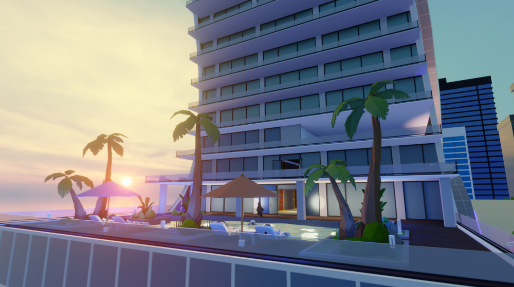 Katara Towers - swimming room