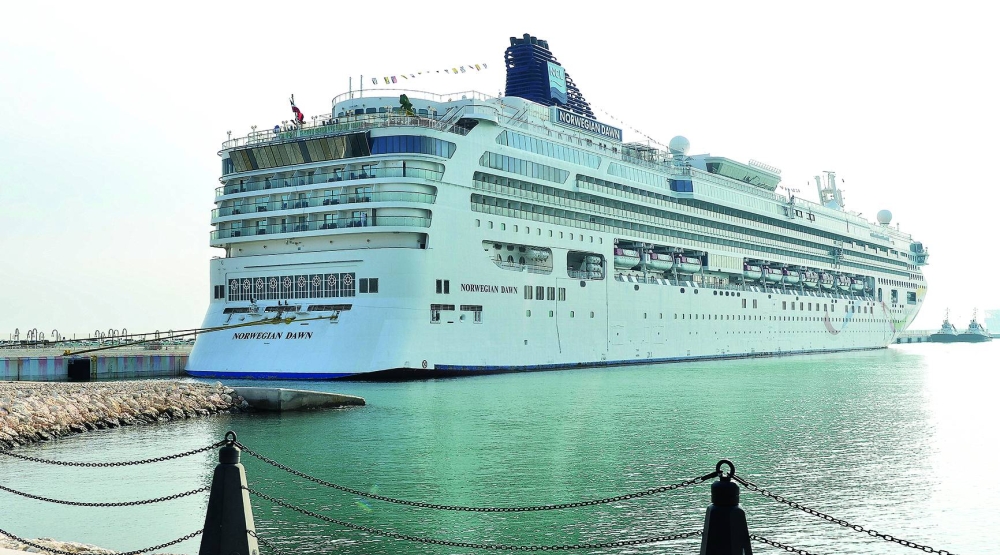 The Norwegian Dawn cruise ship docked at Doha Port. PICTURE: Shaji Kayamkulam