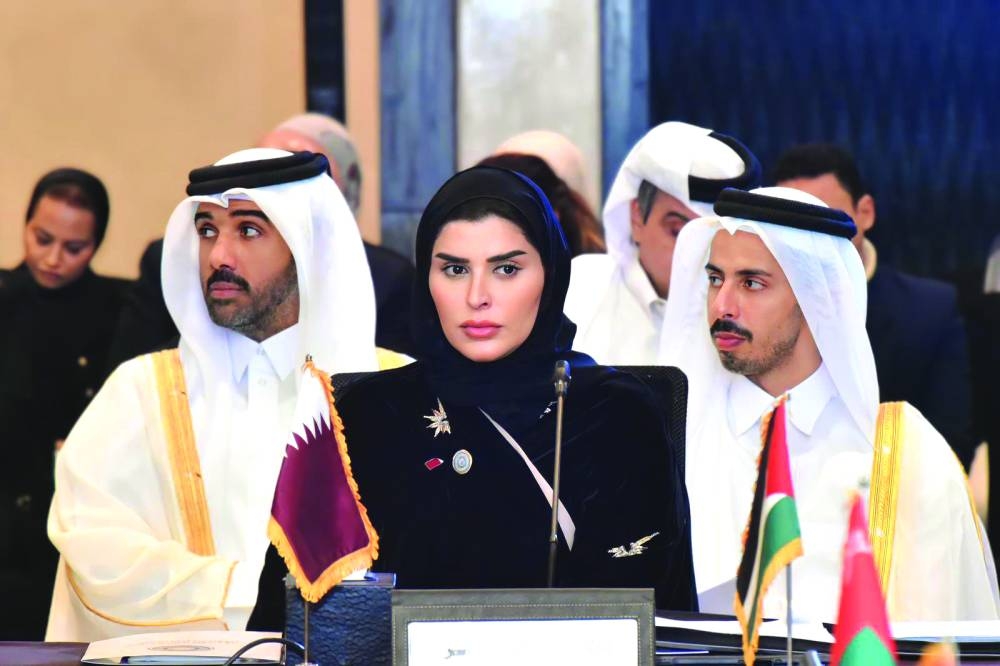HE the Minister of Social Development and Family Maryam bint Ali bin Nasser al-Misnad chaired Qatar's delegation to the Cairo meeting.