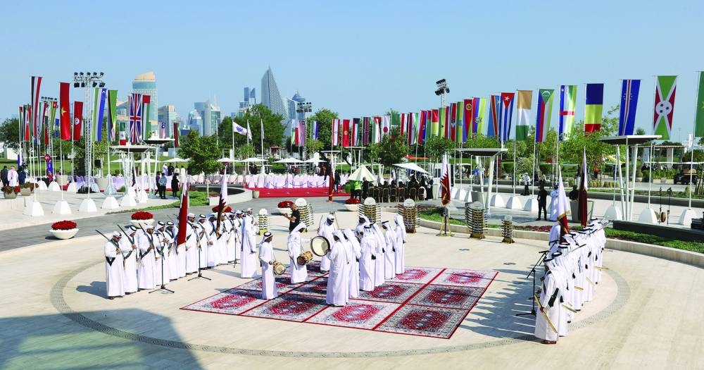 The events included a group of distinguished performances inspired by the ancient history of Qatar.