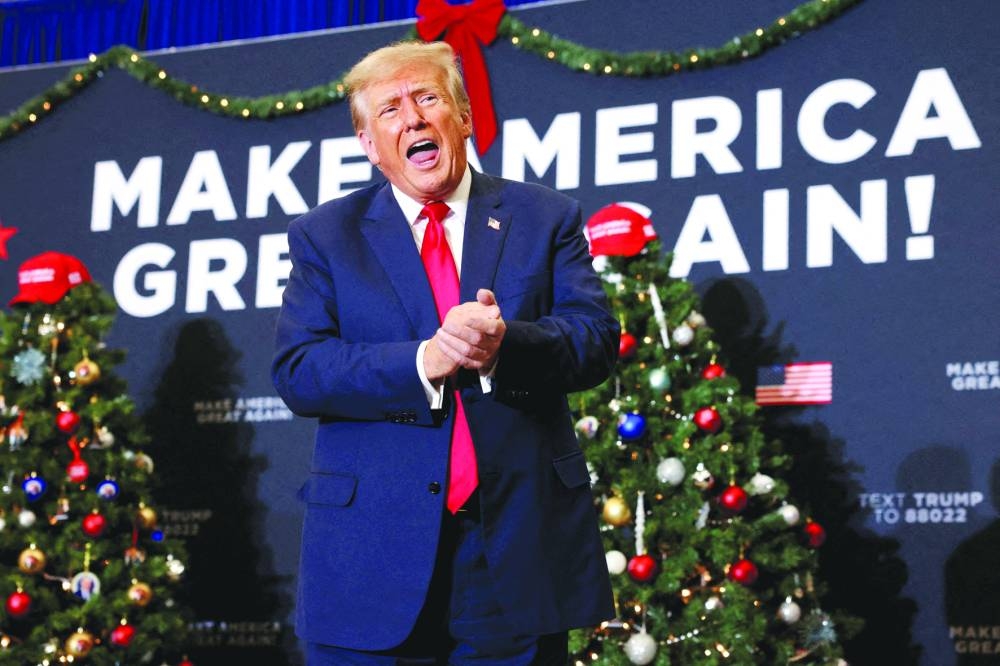 Former US president Donald Trump.