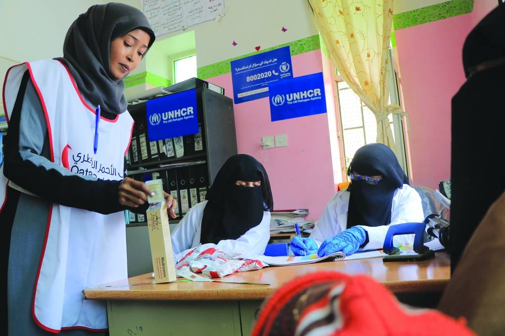 QRCS provides comprehensive healthcare for refugees in Yemen.