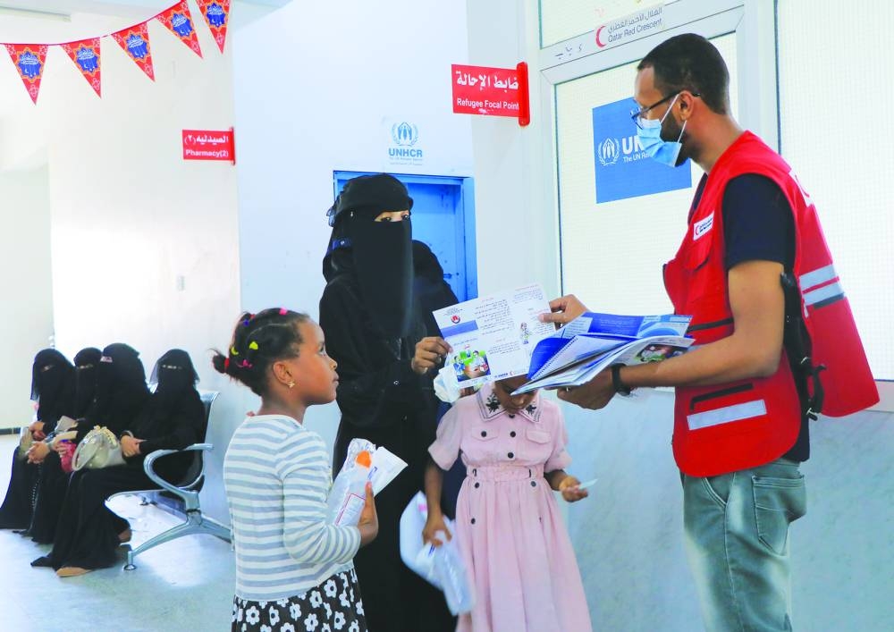 QRCS provides comprehensive healthcare for refugees in Yemen.