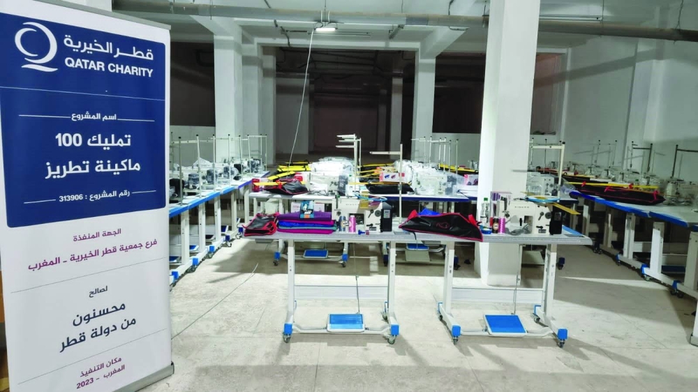 Some of the sewing machines that were given to workers skilled in the art of embroidery.