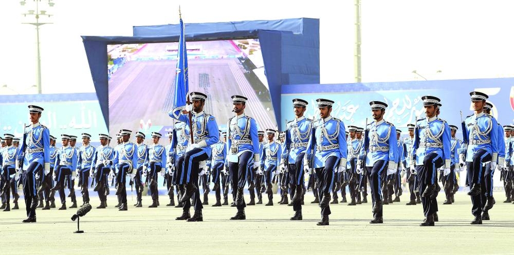 The cadets include 93 students from Qatar and 31 from Jordan, Palestine, Iraq and Tunisia.