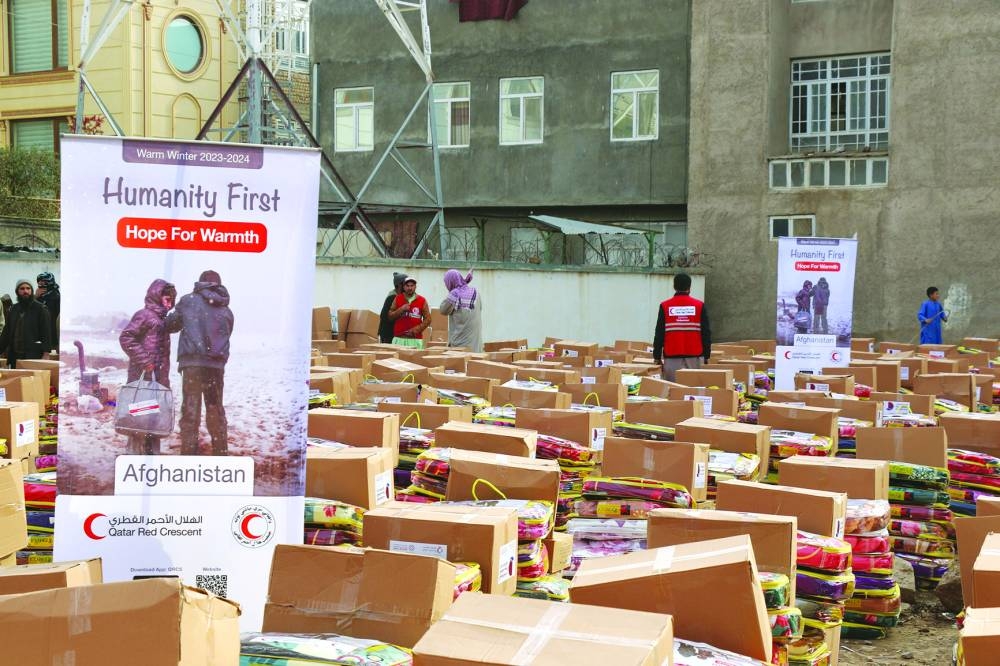 QRCS winter aid distribution in Afghanistan