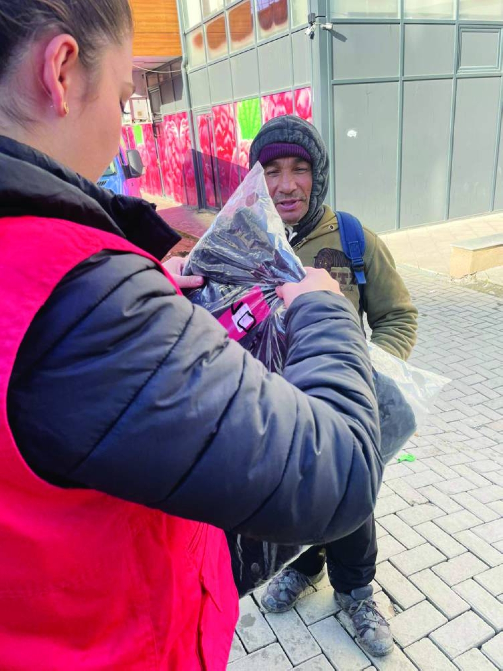 QRCS winter aid distribution in Kosovo