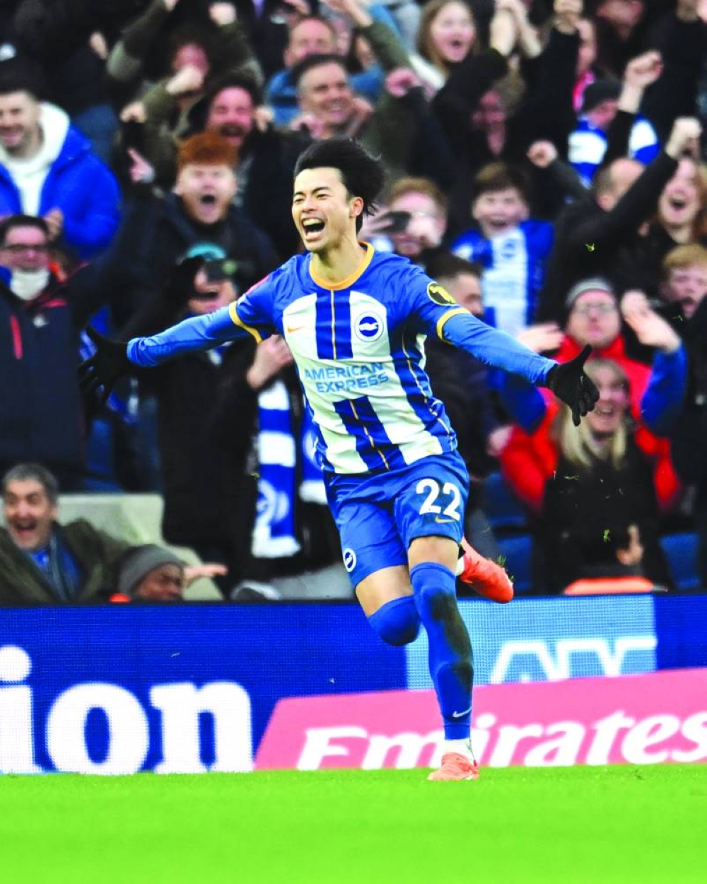 Winger Kaoru Mitoma suffered an ankle injury during Brighton’s 1-1 draw with Crystal Palace in the Premier League on December 21.