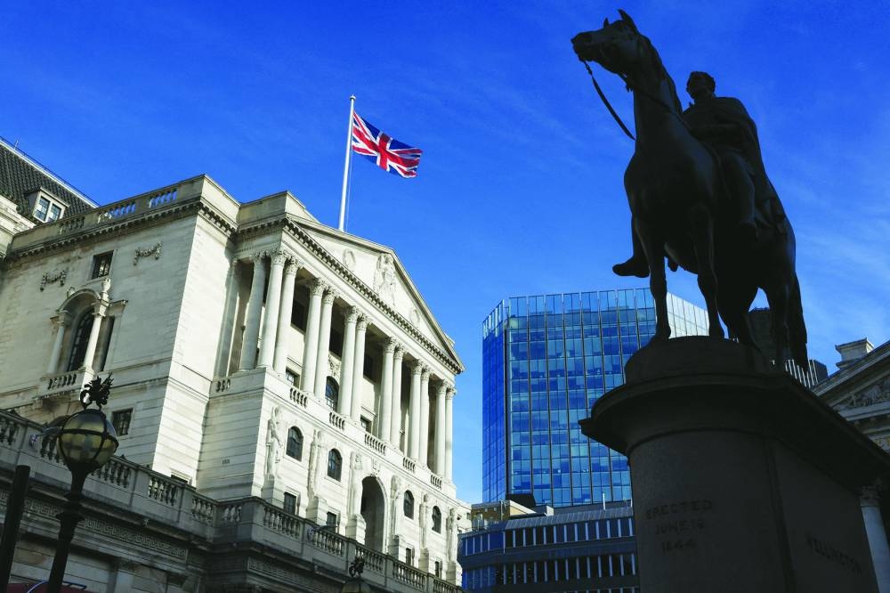 
FILE PHOTO: General view of the Bank of England in London, Britain. (Reuters) 