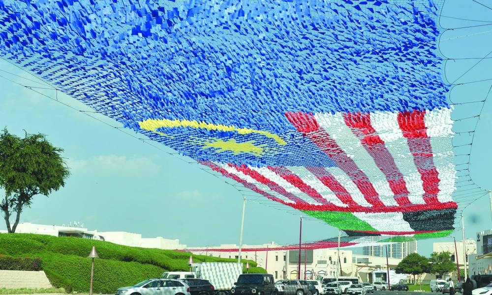 A view of the decorations at Katara ahead of the AFC Asian Cup Qatar 2023. PICTURES: Shaji Kayamkulam