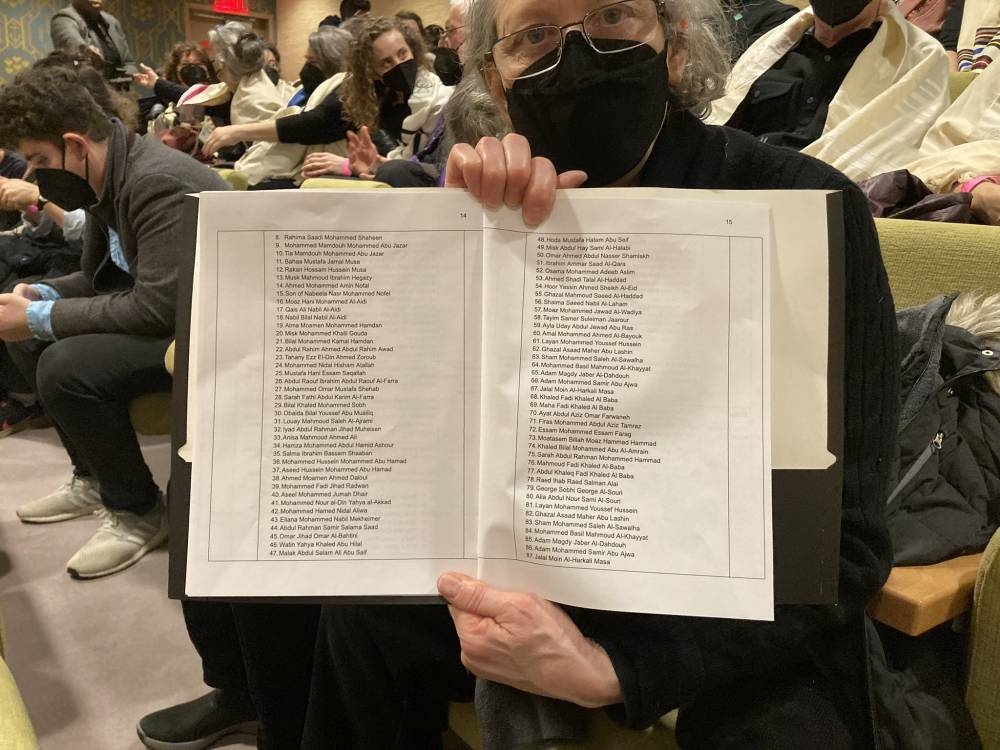 The protests were organised by US Jewish groups including Jewish Voice for Peace, Jews for Racial and Economic Justice, and Rabbis for Ceasefire. 