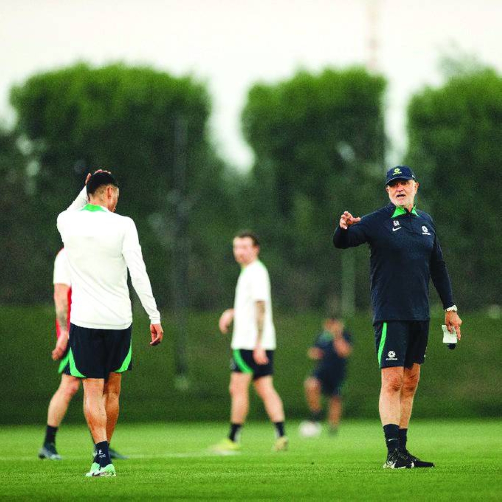 
Australia’s coach Graham Arnold. 