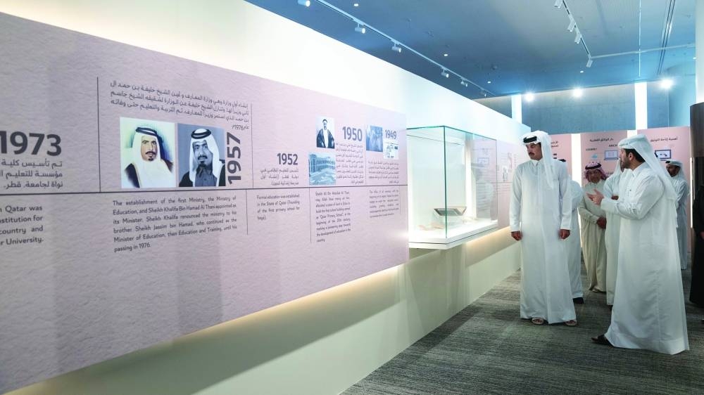 His Highness the Amir tours the facility.