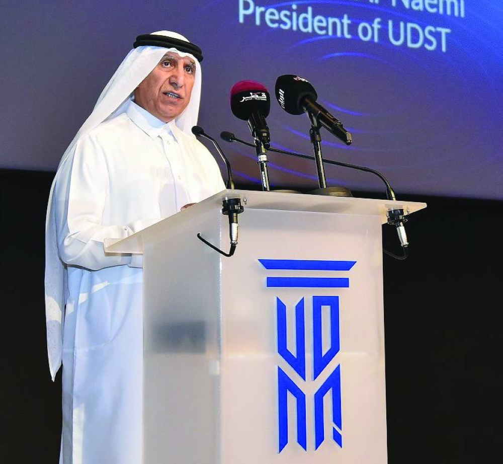 Dr Salem Al-Naemi addressing the gathering.