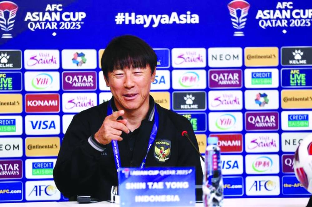 
Indonesia’s coach Shin Tae-yong. 