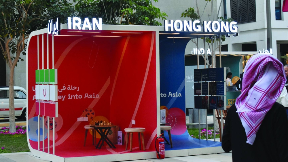 Sikkat Wadi Msheireb features booths for the 24 participating countries in the tournament. PICTURE: Thajudheen