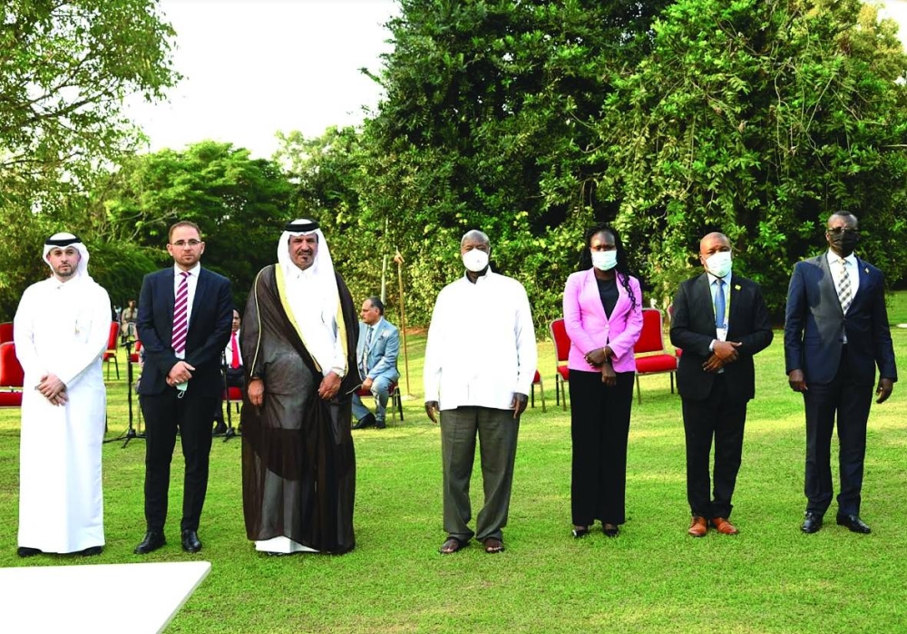 Qatar Chamber first vice-chairman Mohamed bin Towar al-Kuwari during his meeting with Ugandan President Yoweri Kaguta Museveni on the sidelines of the 19th Non-Aligned Movement Summit and the G77 + China Summit in Kampala, Uganda.