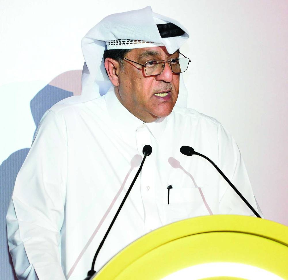 QNB Group chief business officer Yousef Mahmoud al-Neama speaking on the occasion. 