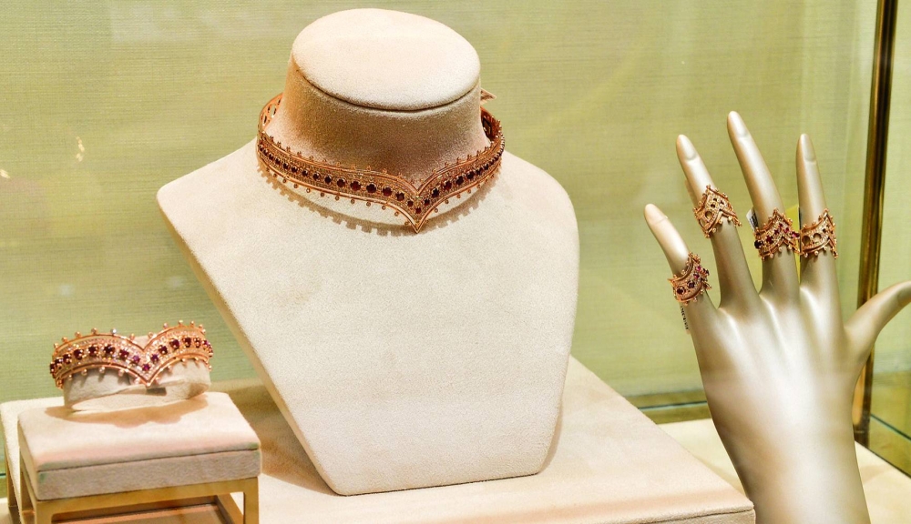 The latest Noudar collection draws inspiration from Islamic motifs, Omani mosaics, and the beauty of Henna patterns.  PICTURES: Shaji Kayamkulam