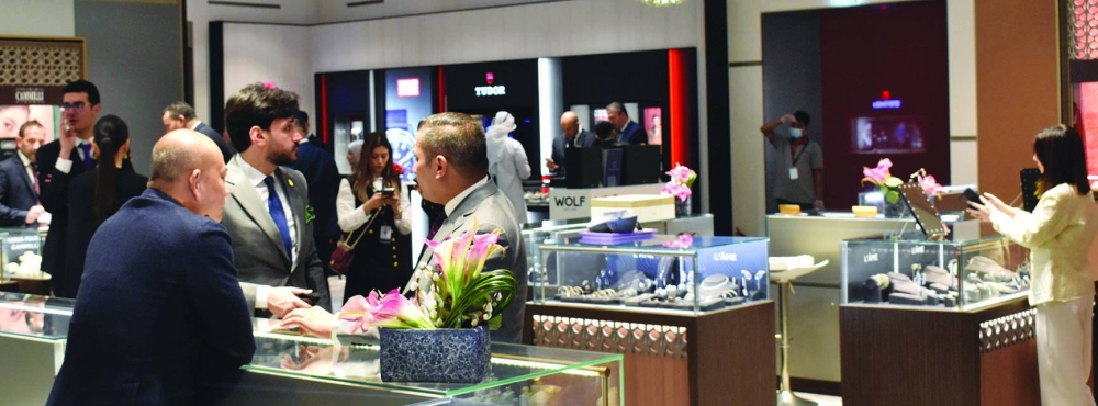 Another view of different booths in Fifty One East pavilion.